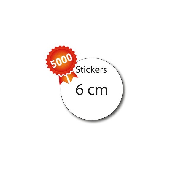Stickers ronds 15 cm, Autocollant personnalisé